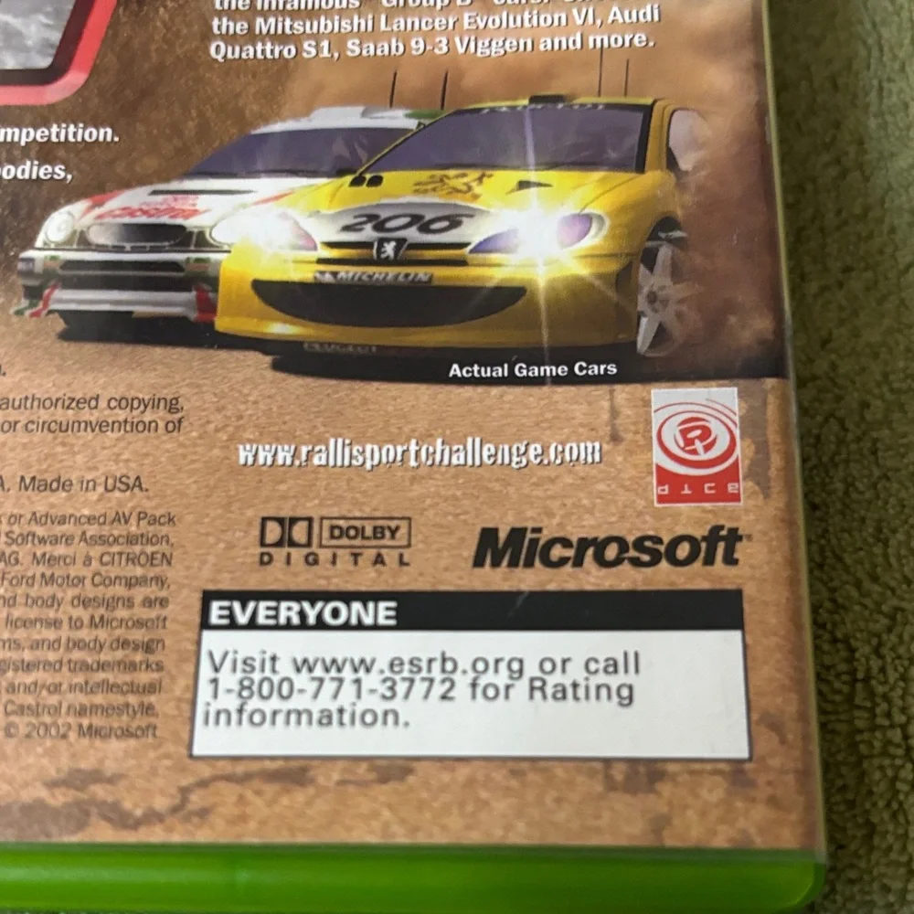 Microsoft Xbox RalliSport Challenge - Green Case